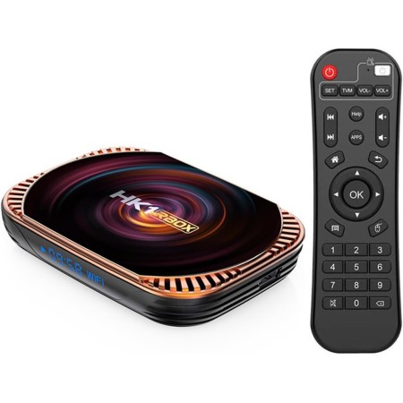 Android 11.0 TV Box, HK1 RBOX X4 [4GB RAM+128GB ROM] RK3528 Soporte De CPU 2.4G/5Ghz WiFi Ethernet 1000M Bluetooth 5.0 UHD/4K 8K