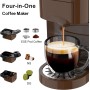 19 Bar Expreso 4 en 1 Cafetera de Capsulas para Dolce Gusto/Nespresso Original/Ground/ESE Pods(44mm) AC-513K