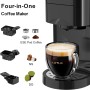 19 Bar Expreso 4 en 1 Cafetera de Capsulas para Dolce Gusto/Nespresso Original/Ground/ESE Pods(44mm) AC-513K