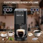 19 Bar Expreso 4 en 1 Cafetera de Capsulas para Dolce Gusto/Nespresso Original/Ground/ESE Pods(44mm) AC-513K