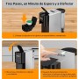 19 Bar Expreso 4 en 1 Cafetera de Capsulas para Dolce Gusto/Nespresso Original/Ground/ESE Pods(44mm) AC-513K