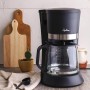 Jata CA290 Cafetera de Goteo de 2 a 12 tazas, 680 W, Jarra de cristal con tapa, Sistema Antigoteo, Filtro permanente,