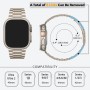 HITZEE Metal Correa Compatible con Correa Apple Watch 42mm 41mm 40mm 38mm, Acero Inoxidable Correas Hombre Mujer Band Compatible