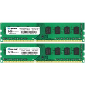 DUOMEIQI Kit de 16GB (2X8GB) DDR3 1600 8GB PC3L-12800U DDR3L Dimm 2Rx8 1.35V / 1.5V CL11 Memoria RAM para computadora portátil