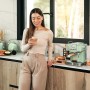 Cecotec Cafetera Express Power Espresso 20 Tradizionale Light Green. 1350 W, Espresso y Cappucicno, 20 Bares y Thermoblock,