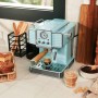 Cecotec Cafetera Express Power Espresso 20 Tradizionale Light Green. 1350 W, Espresso y Cappucicno, 20 Bares y Thermoblock,