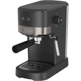 Black+Decker - Cafetera Espresso Compacta BXCO1100E | 1100W | 20 Bares de Presión | 3 Funciones | Vaporizador Integrado |