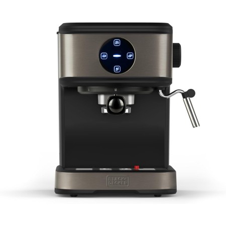 Black+Decker - Cafetera Espresso Compacta BXCO1100E | 1100W | 20 Bares de Presión | 3 Funciones | Vaporizador Integrado |