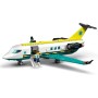 LEGO City Ambulancia Aérea de Emergencia - Juego Médico con Avión Sanitario de Juguete - 4 Minifiguras inc. Médica y Piloto -