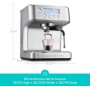 CASABREWS Cafetera Express 20 Bares con Pantalla LCD, Barista Maquina de Cafe Profesional Con Temperatura Ajustable, Cafetera