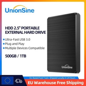 UnionSine HDD disco duro externo portátil 1tb/500gb 2,5 "memoria de di