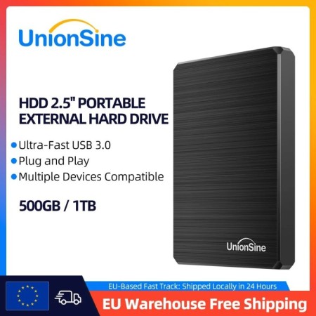 UnionSine HDD disco duro externo portátil 1tb/500gb 2,5 "memoria de di