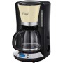 Russell Hobbs Cafetera de Goteo Colours Plus - 15 Tazas, Jarra Cristal 1,5L, Soporte Filtro Extraíble, Tecnología WhirlTech,
