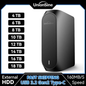 Disco duro externo Unionsine 3,5 ''USB3.2 Gen HDD portátil de alta vel