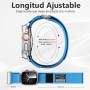 Correa Compatible con Apple Watch Ultra 2/Ultra 49mm 45mm 44mm 42mm, Nylon Sport Correa de Repuesto para Apple Watch Series