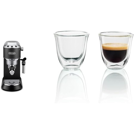 De'longhi Dedica - Cafetera de Bomba de Acero Inoxidable para Café Molido o Monodosis, Cafetera para Espresso y Cappuccino,