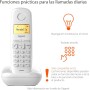 Gigaset A170 - Teléfono DECT inalámbrico - Pantalla Gráfica Iluminada - Fácil de Usar - Instalación Sencilla, Color Blanco