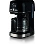 Ariete 1396/00 Moderna cafetera de filtro, Café de goteo, Capacidad hasta 15 tazas, Base calefactora, Pantalla LCD, Filtros