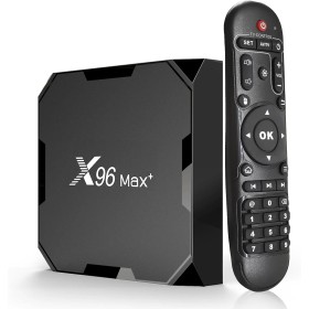 Android 9.0 TV Box, Smart Media Player 4+32GB HD TV Box with Remote, Support 4K/3D 2.4&5 GHz WiFi BT 4.0 USB 3.0 1000M LAN