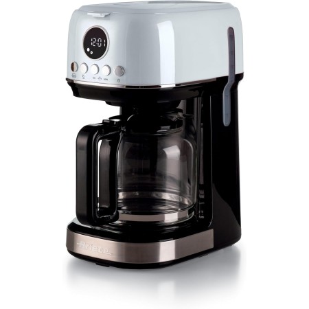 Ariete 1396/00 Moderna cafetera de filtro, Café de goteo, Capacidad hasta 15 tazas, Base calefactora, Pantalla LCD, Filtros