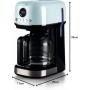 Ariete 1396/00 Moderna cafetera de filtro, Café de goteo, Capacidad hasta 15 tazas, Base calefactora, Pantalla LCD, Filtros