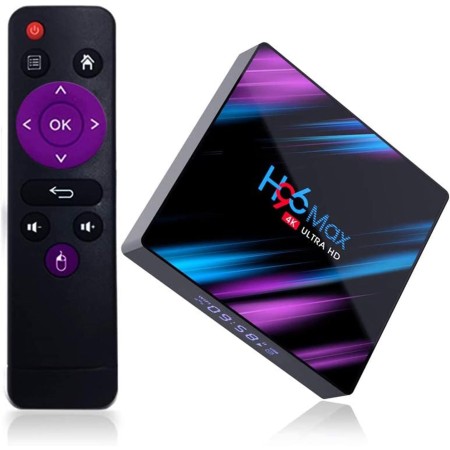 H96 Max Android 10.0 TV Box Smart TV Box 4G RAM 32G ROM Rockchip RK3318 Quad Core 2.4G / 5.0G WiFi LAN Bluetooth 4.0 HD 4K