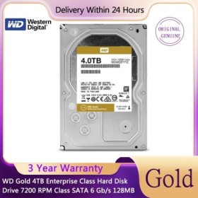WD Gold-disco duro de 4TB, clase empresarial, 7200 RPM, SATA, 6 Gb/s, 