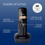 Panasonic KX-TG1611SPH - Teléfono Fijo Inalámbrico DECT, LCD, Identificador de Llamadas, Agenda de 50 Números, Tecla de