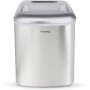 H.Koenig Máquina para Hacer Hielo, Silenciosa, 120 W, Capacidad 12 Kg, Entre 10 y 13 Minutos, 2 Tamaños de Cubitos, Gris, Acero