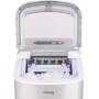H.Koenig Máquina para Hacer Hielo, Silenciosa, 120 W, Capacidad 12 Kg, Entre 10 y 13 Minutos, 2 Tamaños de Cubitos, Gris, Acero