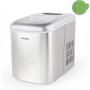 H.Koenig Máquina para Hacer Hielo, Silenciosa, 120 W, Capacidad 12 Kg, Entre 10 y 13 Minutos, 2 Tamaños de Cubitos, Gris, Acero