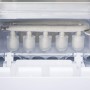 H.Koenig Máquina para Hacer Hielo, Silenciosa, 120 W, Capacidad 12 Kg, Entre 10 y 13 Minutos, 2 Tamaños de Cubitos, Gris, Acero