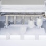 H.Koenig Máquina para Hacer Hielo, Silenciosa, 120 W, Capacidad 12 Kg, Entre 10 y 13 Minutos, 2 Tamaños de Cubitos, Gris, Acero