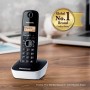 Panasonic KX-TG1611SPH - Teléfono Fijo Inalámbrico DECT, LCD, Identificador de Llamadas, Agenda de 50 Números, Tecla de