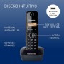 Panasonic KX-TG1611SPH - Teléfono Fijo Inalámbrico DECT, LCD, Identificador de Llamadas, Agenda de 50 Números, Tecla de