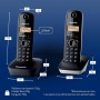 Panasonic KX-TG1611SPH - Teléfono Fijo Inalámbrico DECT, LCD, Identificador de Llamadas, Agenda de 50 Números, Tecla de