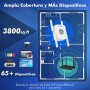 NEWFAST Repetidor WiFi AX1800, WiFi 6 Amplificador Señal WiFi 1800Mbps Doble Banda 5GHz/2.4GHz WiFi Extender, Puerto Ethernet