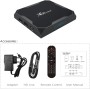 X96 Max Plu Box TV Android 10.0 - 4GB RAM, 32GB ROM - Reproductor multimedia 4K con mando a distancia y cable HDMI