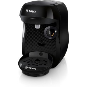 Bosch - Cafetera Tassimo Happy Friendly, Pastillas Descalcificadoras incluidas, Hasta 70 bebidas, OneTouch, INTELLIBREW™, Negro,