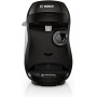Bosch - Cafetera Tassimo Happy Friendly, Pastillas Descalcificadoras incluidas, Hasta 70 bebidas, OneTouch, INTELLIBREW™, Negro,