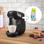 Bosch - Cafetera Tassimo Happy Friendly, Pastillas Descalcificadoras incluidas, Hasta 70 bebidas, OneTouch, INTELLIBREW™, Negro,