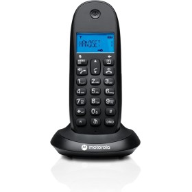 Motorola C1001CBW+ - Teléfono Inalámbrico Digital DECT - Modo Call Blocking, Identificador de Llamadas, Manos Libres, Agenda 50