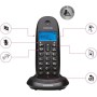 Motorola C1001CBW+ - Teléfono Inalámbrico Digital DECT - Modo Call Blocking, Identificador de Llamadas, Manos Libres, Agenda 50