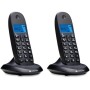 Motorola C1001CBW+ - Teléfono Inalámbrico Digital DECT - Modo Call Blocking, Identificador de Llamadas, Manos Libres, Agenda 50
