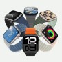 HITZEE Compatible con Correa Apple Watch 49/46/45/44/42/41/40/38mm, Correa Silicona Magnética Doble Cara Reversible para iWatch