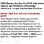 OWC 32GB (2X 16GB) 1866MHz PC3-14900 DDR3 ECC-R SDRAM Kit de actualización de Memoria, ECC registrado, (1866D3R9M32), para Mac