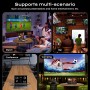 Transmisor y Receptor HDMI Inalámbrico, Descodificación 4K Salida 1080P, Extensor HDMI Inalámbrico con Pantalla LCD, Alcance