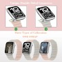HITZEE Compatible con Correa Apple Watch 49/46/45/44/42/41/40/38mm, Correa Silicona Magnética Doble Cara Reversible para iWatch