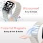 HITZEE Compatible con Correa Apple Watch 49/46/45/44/42/41/40/38mm, Correa Silicona Magnética Doble Cara Reversible para iWatch