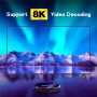 Android 13.0 TV Box,H96 Max DDR4 4GB RAM 64GB ROM RK3528 Quad-Core 64bit WiFi6 Dual 2.4G/5.8G WiFi BT5.0 8K HDR10+ Ultra HD